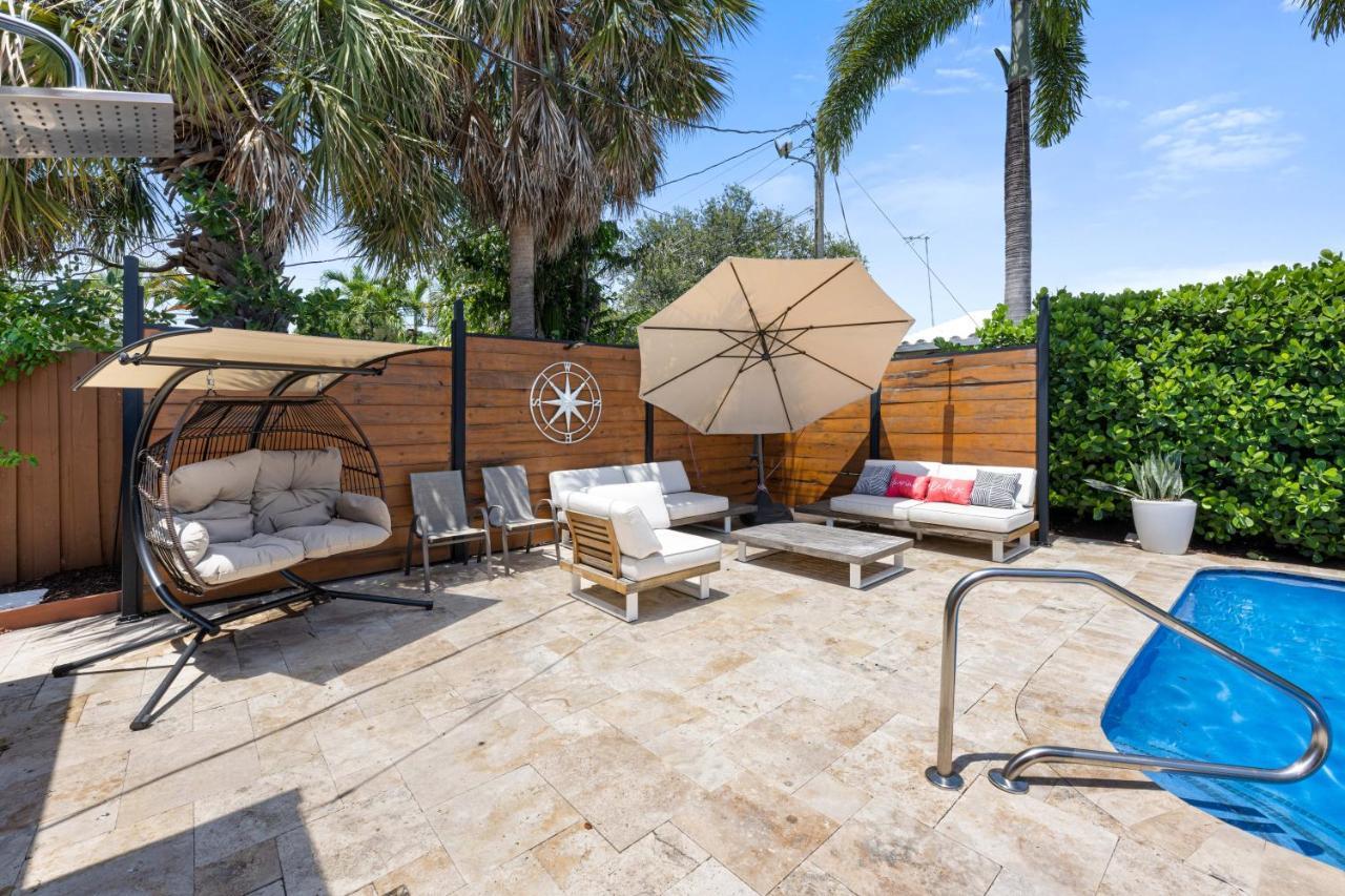 Palms Retreat! Giant Heated Pool-Hottub-Firepit-5Min2Beach-Pets-Ev Chgr Форт-Лодердейл Экстерьер фото