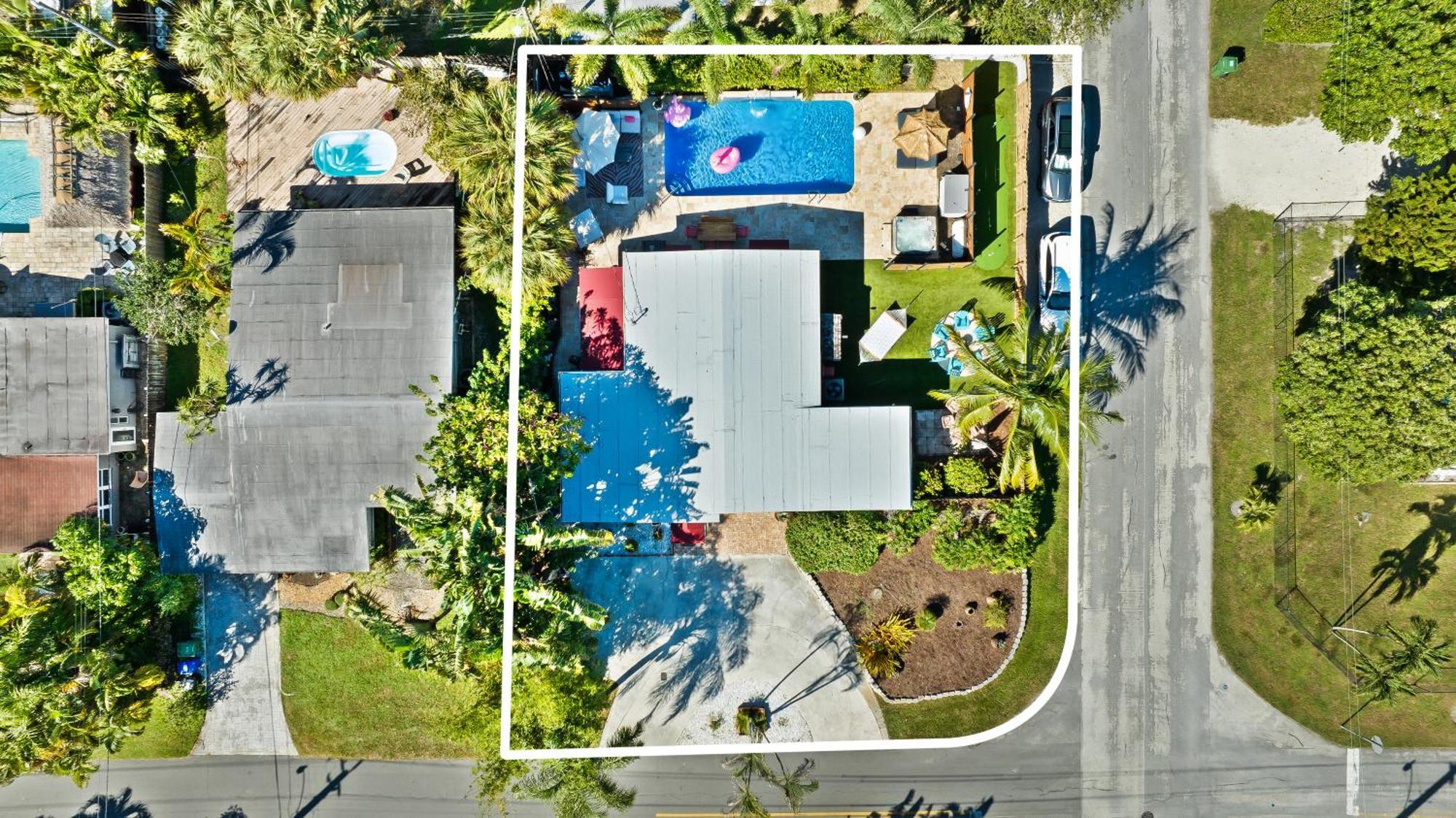 Palms Retreat! Giant Heated Pool-Hottub-Firepit-5Min2Beach-Pets-Ev Chgr Форт-Лодердейл Экстерьер фото