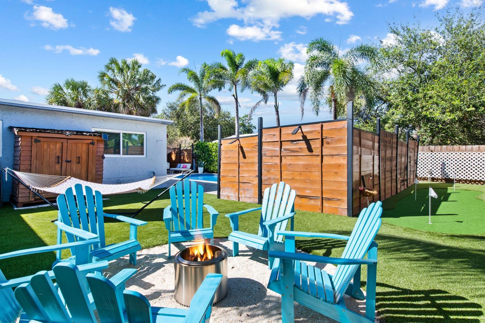 Palms Retreat! Giant Heated Pool-Hottub-Firepit-5Min2Beach-Pets-Ev Chgr Форт-Лодердейл Экстерьер фото